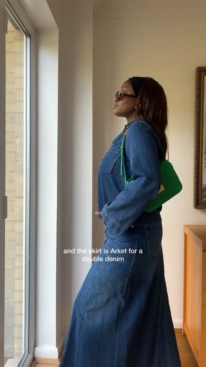 day 2/30 + an exciting announcement at the end!👀🤭

recreating this double denim look from @jcrew new collection with some pieces already in my wardrobe! 

skirt @arketofficial 
top @sezane 
loafers + bag @jcrew 
sunnies @corlineyewear 
fragrance @burberrybeauty @cotyukpr (Goddess Intense- is the new fragrance) 

#prefallstyle #outfitideas #denimskirtoutfit #doubledenim #jcrew #injcrew #modestoutfitideas #minimalstyledaily #maxiskirtoutfit #springoutfitideas #falloutfitideas #autumnoutfitideas #outfitreel #outﬁtideas #stylingdenim #dailyoutfitinspo #dailyoutfitchallenge #fashionreelscreator