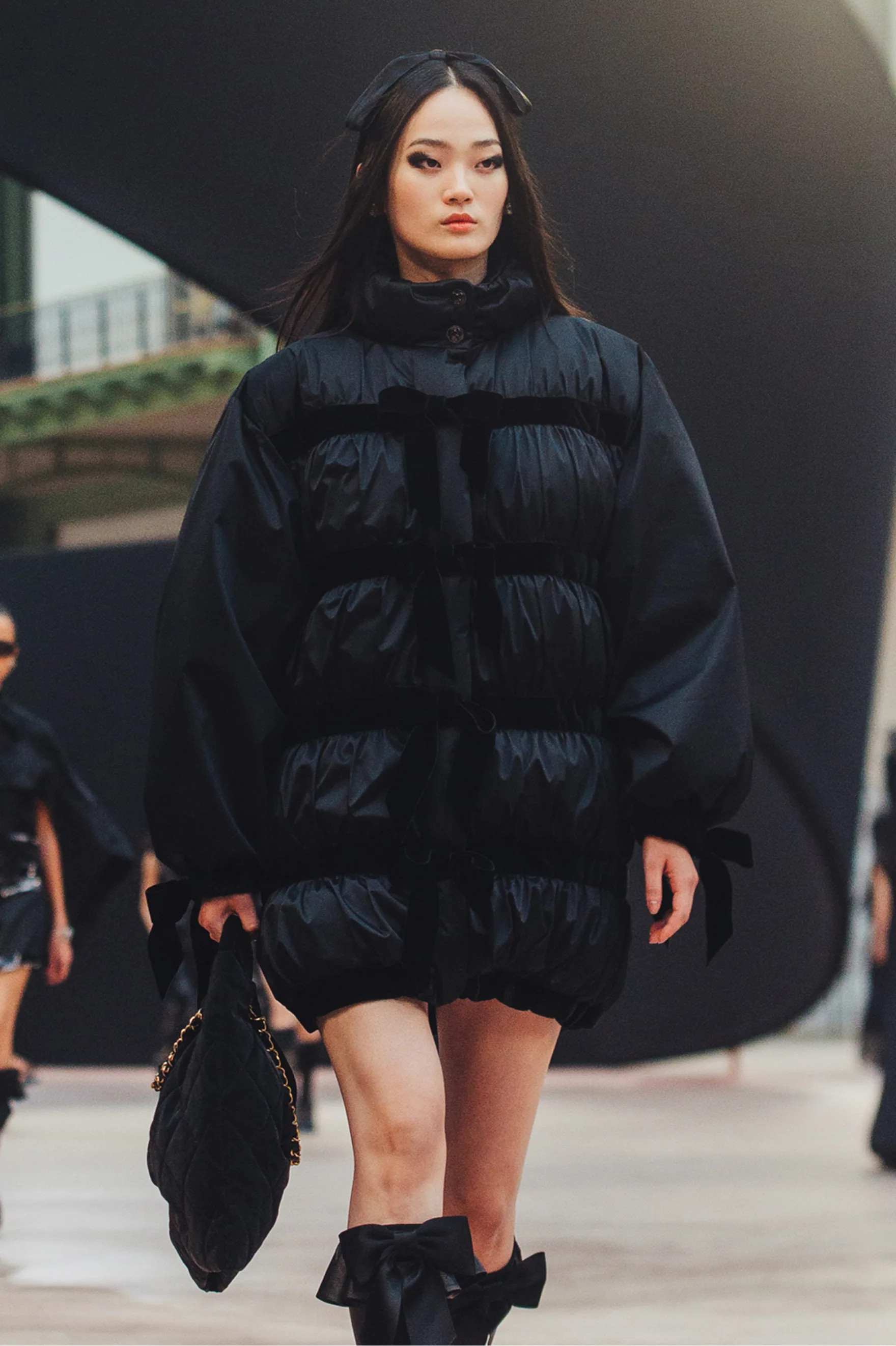 Fall-Winter 2025/26 Puffer Coat Taffeta BlackPlaying with volumes and layerings, the CHANEL Fa... | Chanel, Inc. (US)