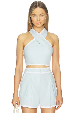 Steve Madden Winnie Top in Powder Blue from Revolve.com | Revolve Clothing (Global)