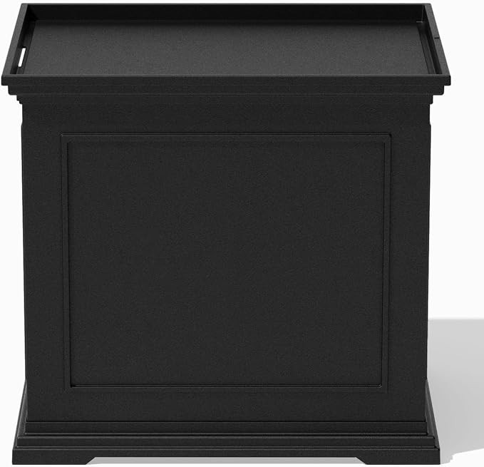 Veradek Brixton Tray Table - 2-in-1 Outdoor Side Table with Storage and Tray for Patio/Porch | Du... | Amazon (US)