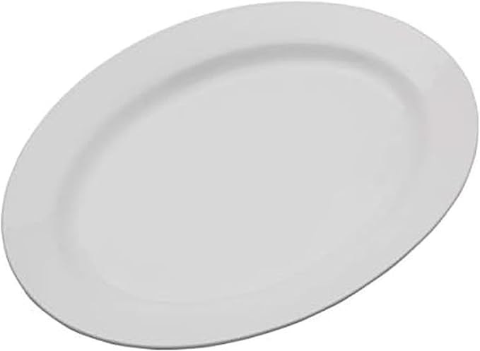 Everyday White Oval 16 inch Porcelain Serving Platter, 16-Inch | Amazon (US)