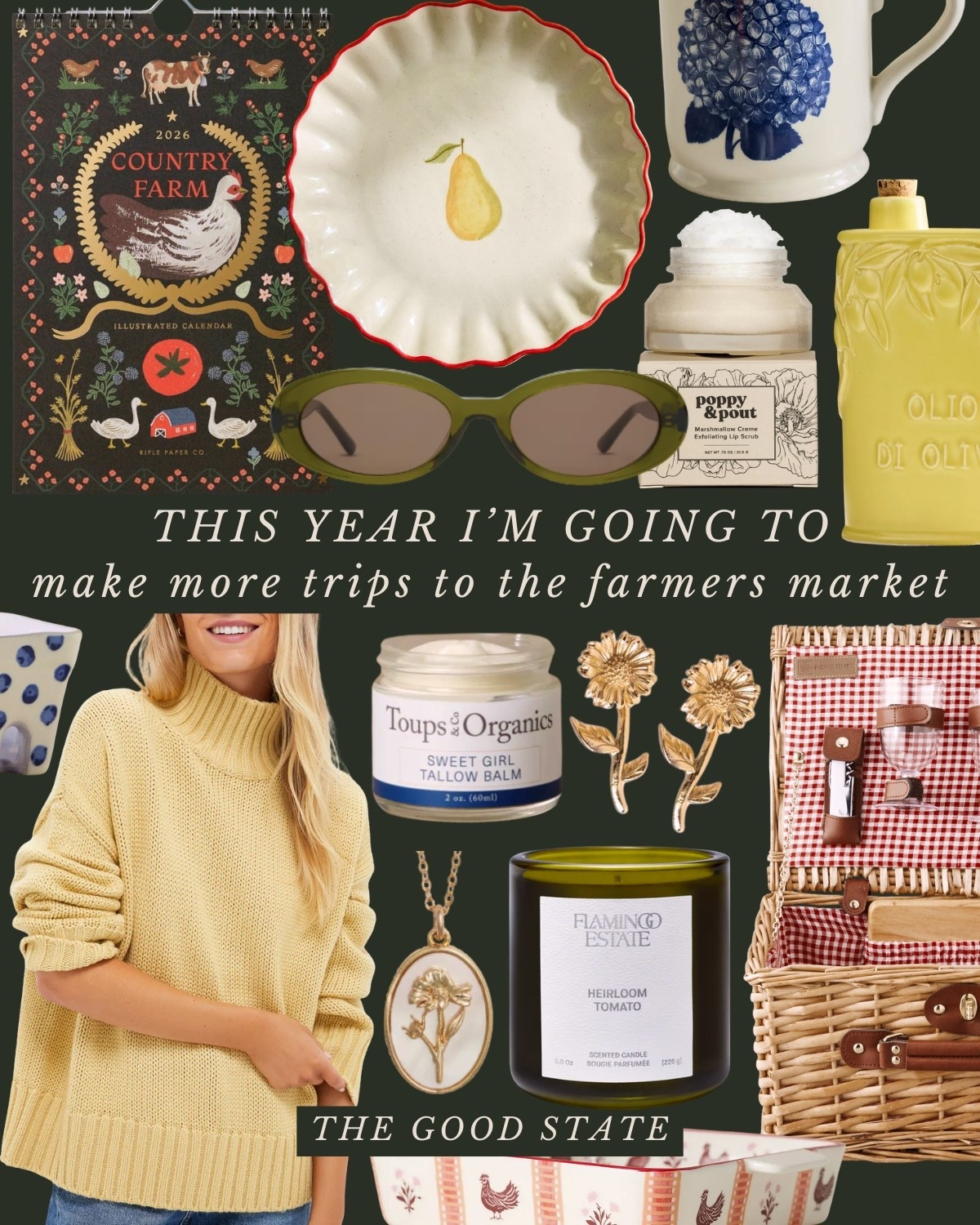 May this year be one of great intentionality and beauty! This collection is for the ones making simple decisions to live more slowly. The ones who make pour over coffee in the morning and light candles in the evening. This is for the ladies taking back their time and life by scrolling less and finding ways to create and add more beauty into their everyday. The ones learning how to make sourdough or trying a new hobby like knitting. This is for the ones hosting game nights and dinner parties. For the one being more mindful to open up her home and heart to friends and family. The one who makes gatherings special—who writes placards, bakes homemade cakes, brings out the fine China on an “ordinary” Tuesday and always makes a point to have fresh flowers in the home. The is for the one who wants to be more intentional to mail handwritten cards. For the one who romanticizes slow, golden mornings at the farmers market—flaky croissant in one hand and fresh produce in the other. For the one who has always wanted to give gardening a try and for the lady who has tended to the same garden for over a decade. This is for the picnic girlies and the homebodies. For the ones saying “yes” to living a brighter, fuller and more intentional life this year. This is for you🤍

Sustainable fashion, ootd, farmers market, Anthropologie, Anthro, quince, madewell, pottery barn, date night outfit, women’s fashion, supper club, tuckernuck, JCrew, 12th tribe, Walmart, haven well within, Boden, amazon, 

#LTKdayinmylife #LTKSaleAlert #LTKSeasonal