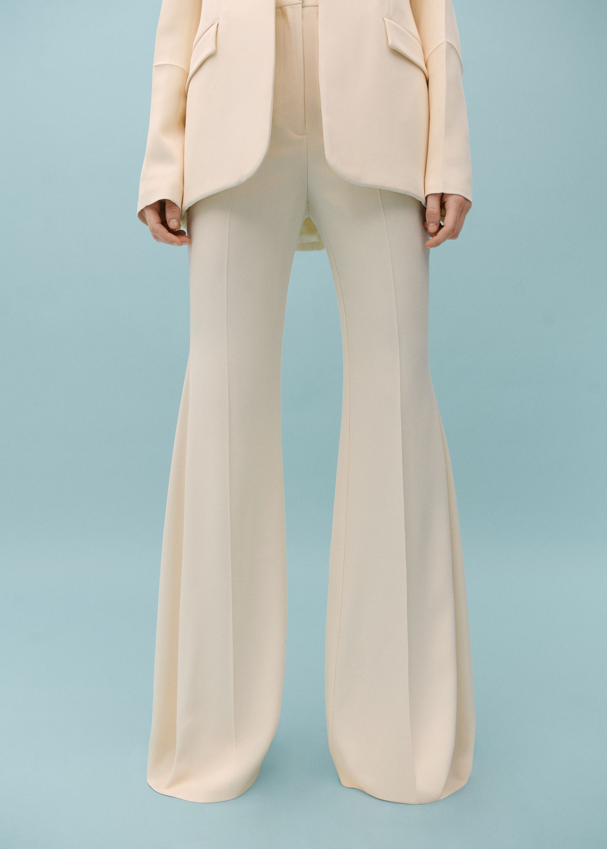 Suit pants with decorative stitching | MANGO (US)