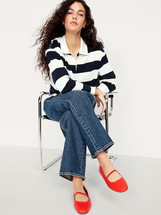 Satin Mary Jane Ballet Flat | Old Navy (US)