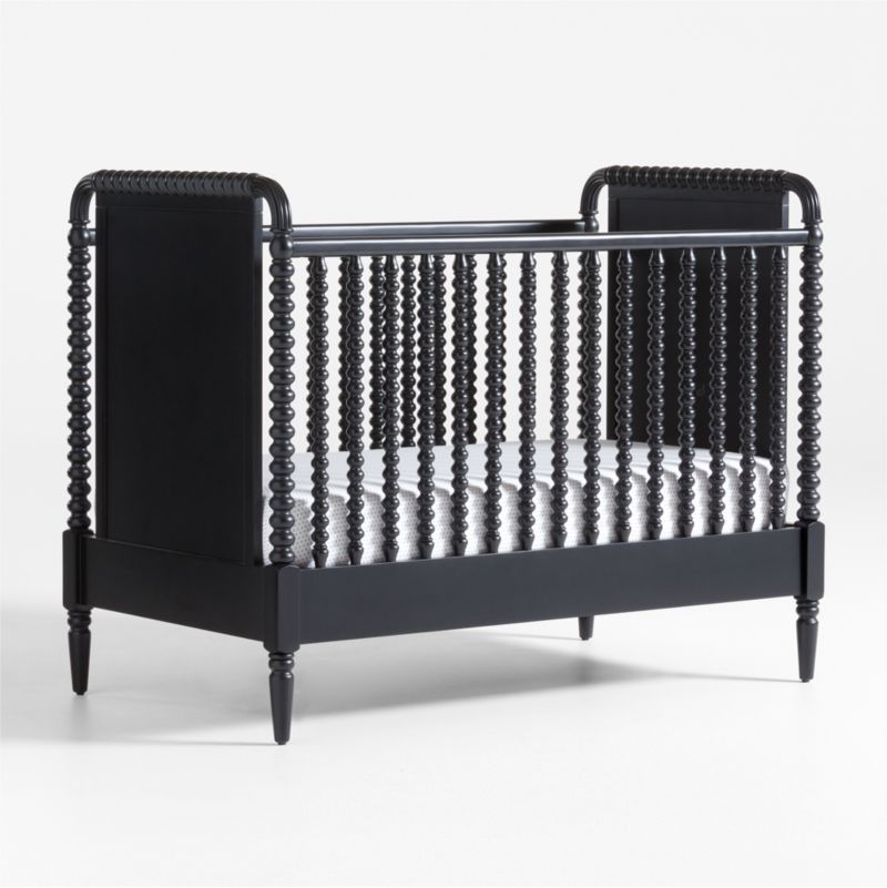 Jenny Lind Black Wood Spindle Baby Crib + Reviews | Crate & Kids | Crate & Barrel