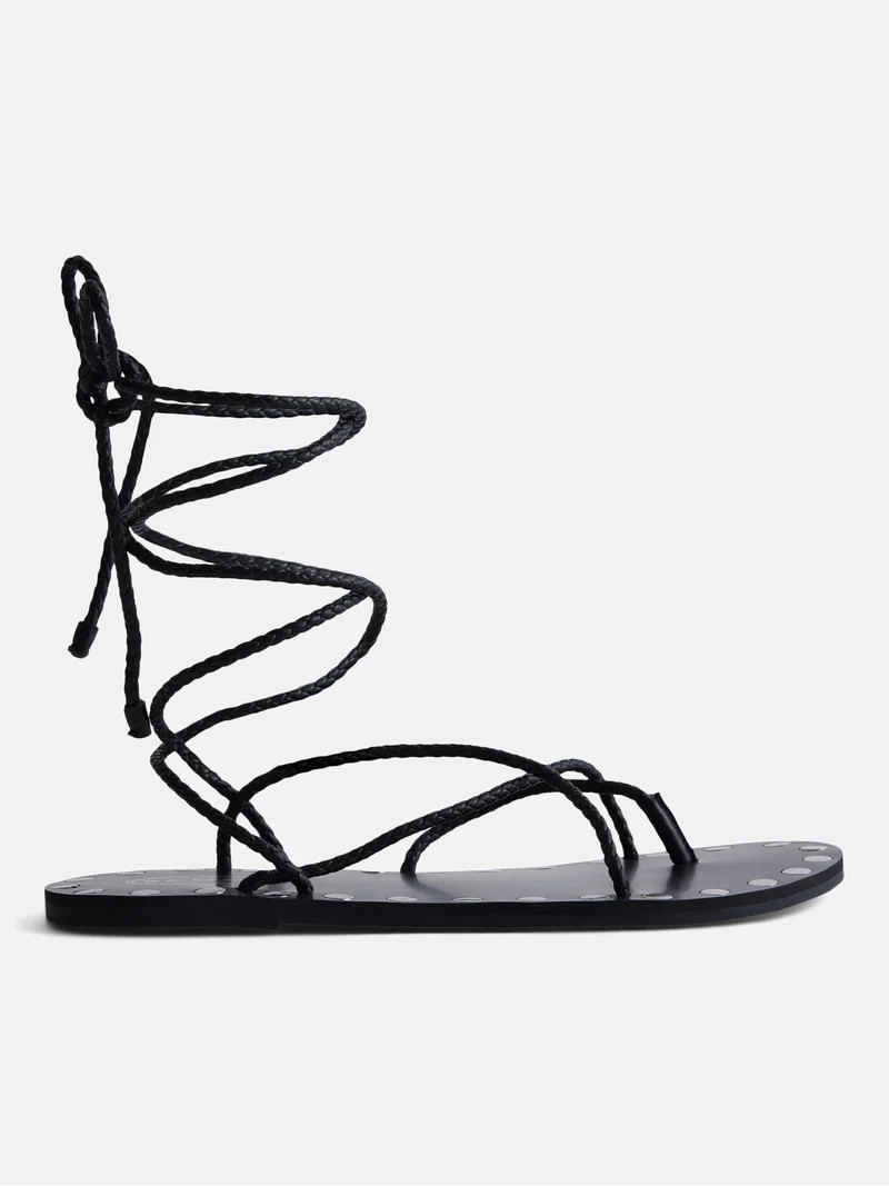 Scoop Women's Ankle Wrap Sandals | Walmart (US)