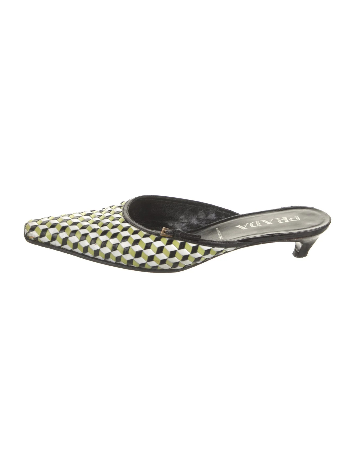 Leather Printed Mules | The RealReal