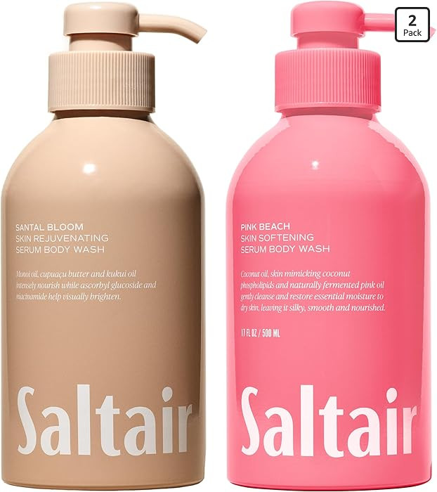 Saltair Body Wash, Signature Scents 2-Pack. Moisturizing Body Cleanser with Monoi Oil and Cupuacu... | Amazon (US)