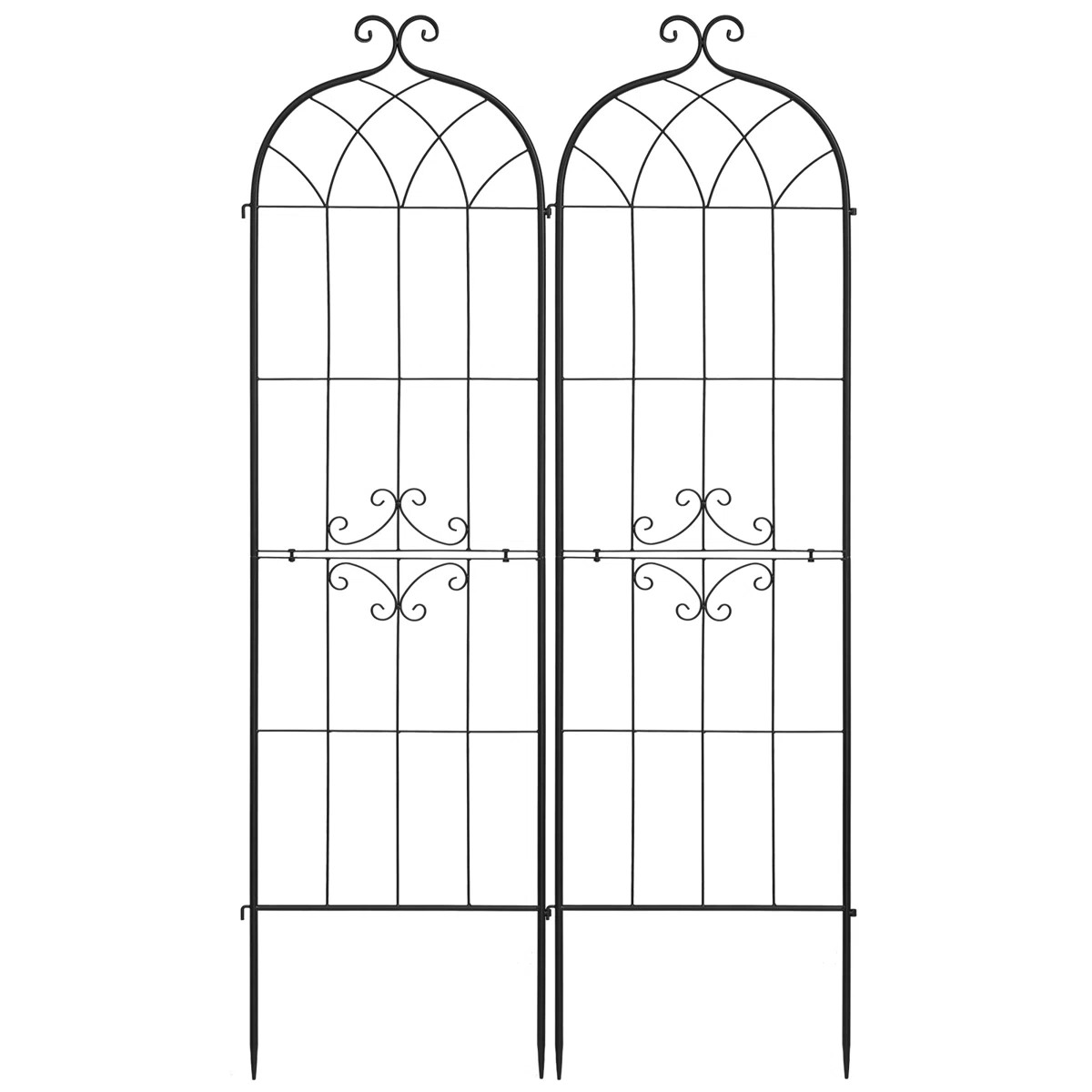 Garden Trellis, 71 x 20 inch Rose Trellis, Garden Flower Rose Trellises with Powder-Coated Finish... | Wayfair North America