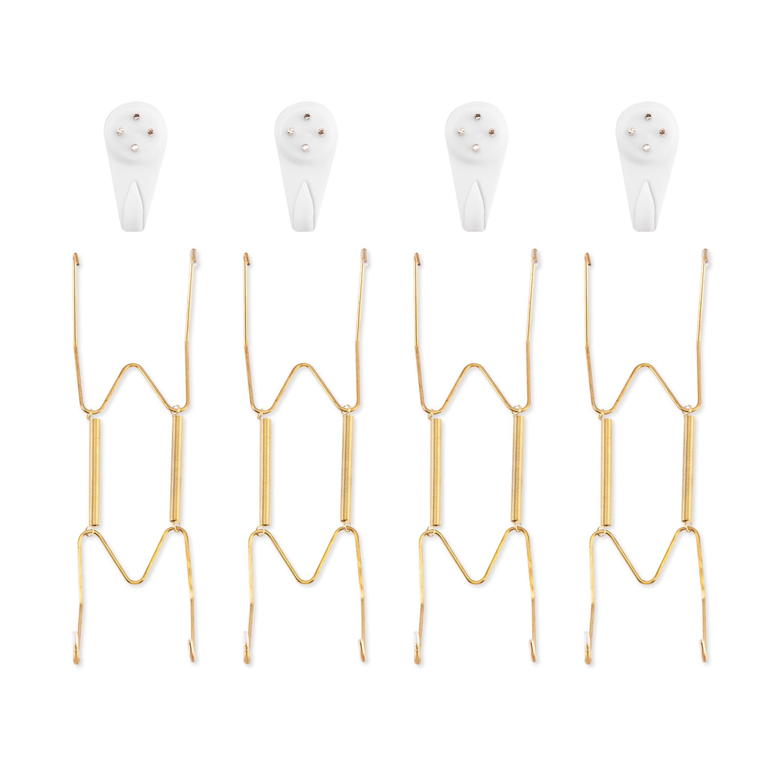 Bilillo 4 Pack Wall Plate Hangers, Suitable for 8-10 inch Art, Stainless Steel Invisible Heavy Du... | Amazon (US)