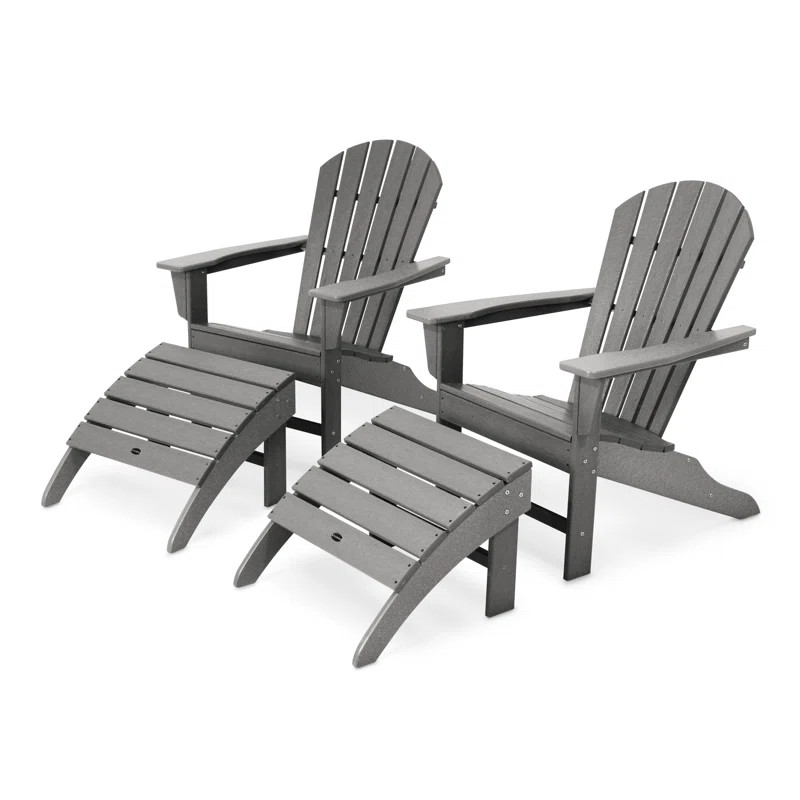 POLYWOOD South Beach 4-Piece Adirondack Set | Wayfair North America