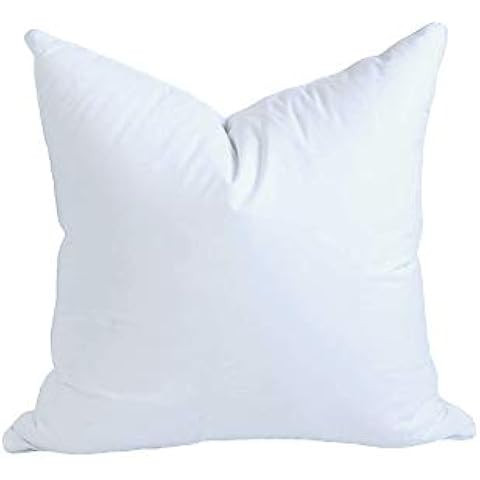 MoonRest Set of Two Down Alternative Square Pillow Insert Form%100 Cotton Blend Fabric Cover, Dec... | Amazon (US)