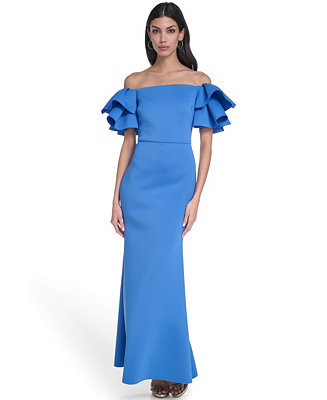 Women's Off-The-Shoulder Mermaid Ball Gown | Macy's