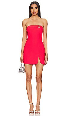 Amanda Uprichard x REVOLVE Edison Mini Dress in Crimson from Revolve.com | Revolve Clothing (Global)
