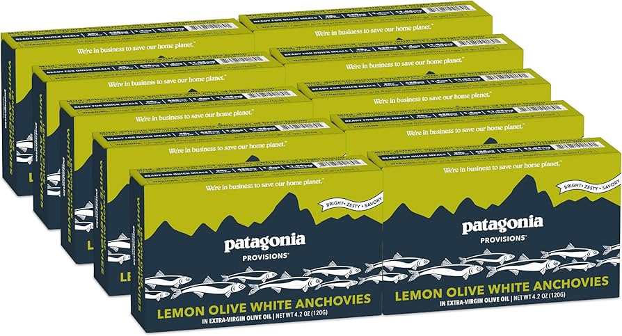 Patagonia Provisions Lemon Olive White Anchovies | Responsibly Sourced in Spain | 20g Protein & G... | Amazon (US)