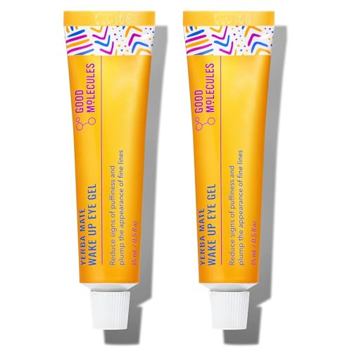 Good Molecules Yerba Mate Wake Up Eye Gel Pack 2 – 15 ml Each | Hydrating Under Eye Gel with Hyaluronic Acid & Caffeine for Dark Circles and Puffiness | Amazon (US)