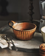 Vintage Column Ribbed Mug | Fodory