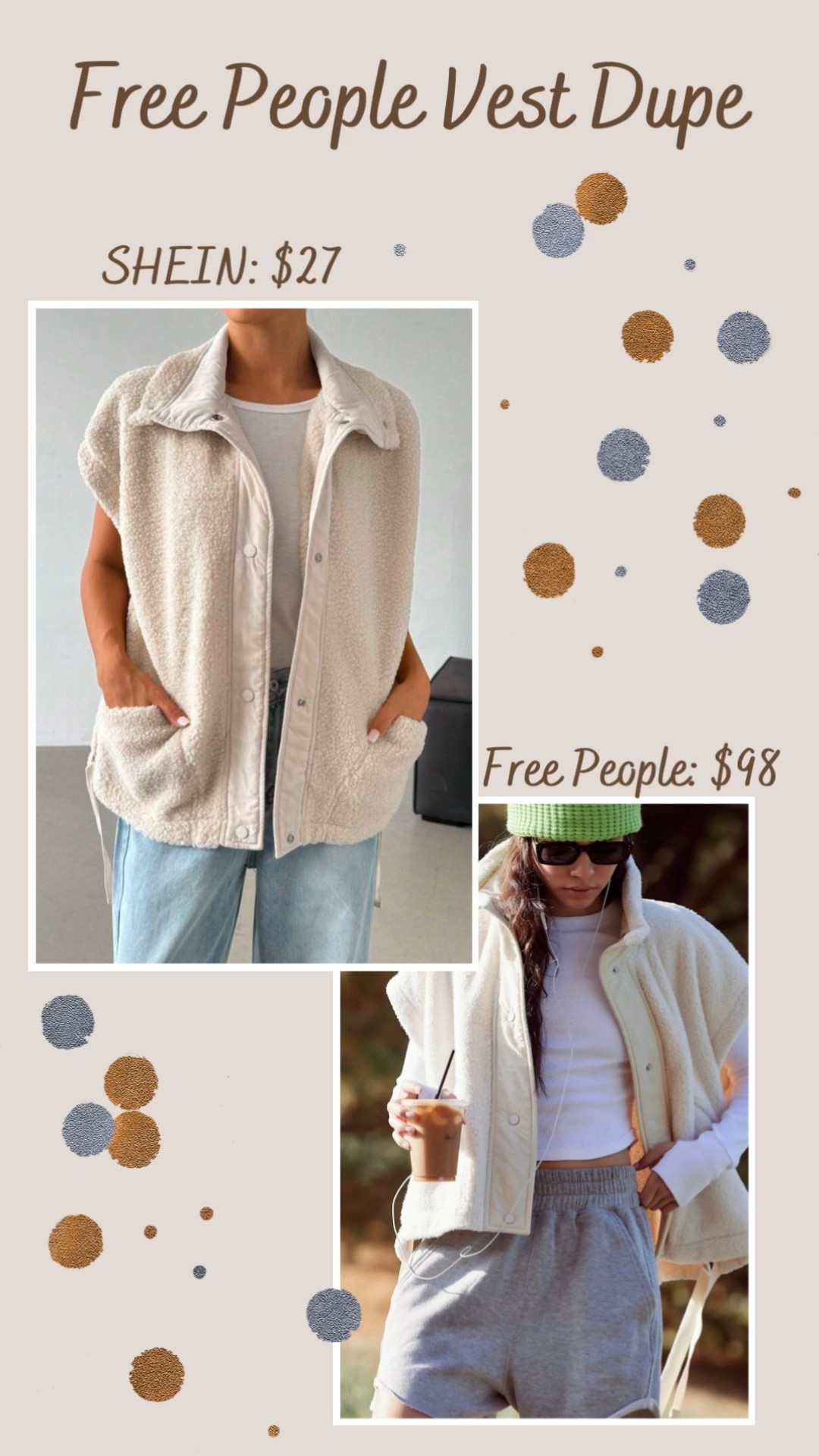 Free People Vest Dupe! 🙌🏼🤍 #dupe 

#LTKActive #LTKGiftGuide #LTKHoliday