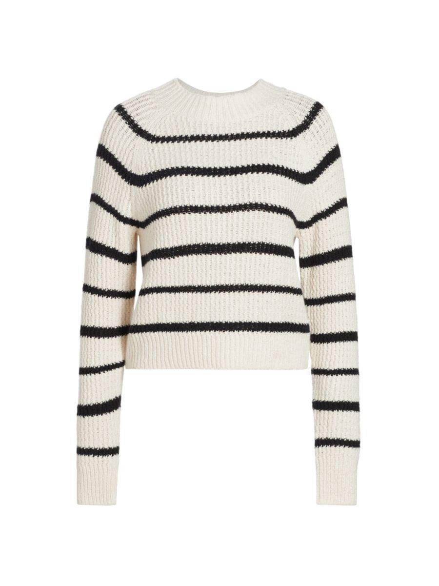 Cotton-Blend Striped Sweater | Saks Fifth Avenue