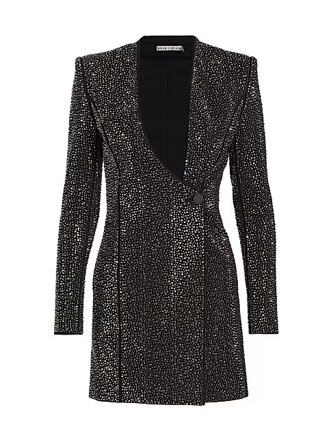 Guenda Crystal-Embellished Minidress | Saks Fifth Avenue