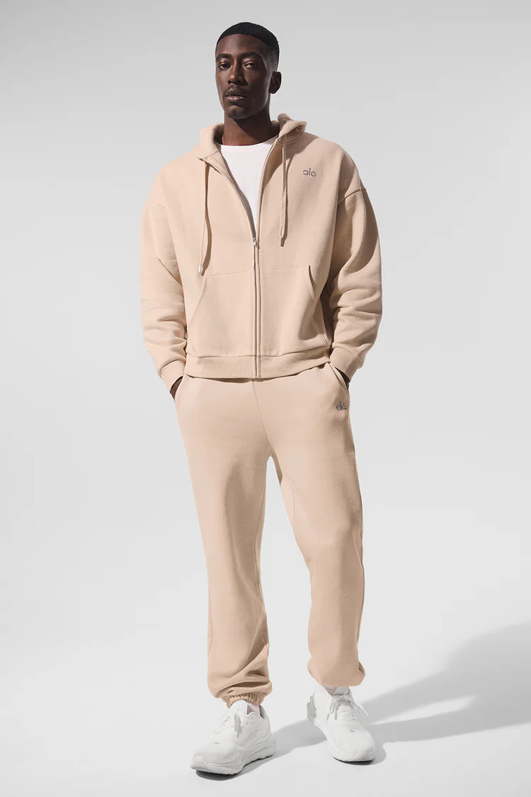 Accolade Full Zip Hoodie - Macadamia | Alo Yoga (US)