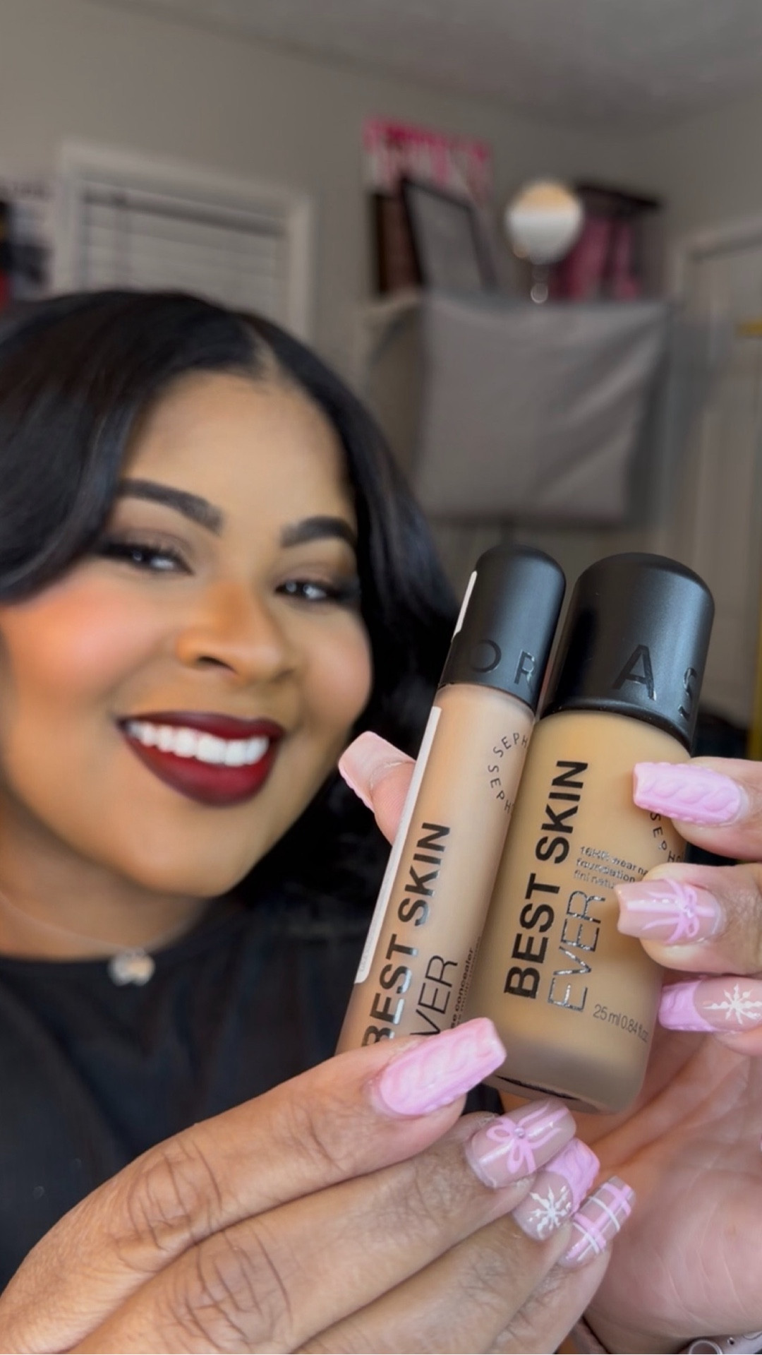 Skin-like, but better! 

The Sephora Collection Best Skin Ever Foundation + Concealer are doing the most without looking like they are. Infused with hyaluronic acid, they keep the skin hydrated, smooth, and comfortable all day, no cakiness, no tight feeling.

The foundation gives medium, buildable coverage with a natural finish that still looks like your skin. The concealer brightens, smooths, and blurs while staying lightweight.

Basically: skincare benefits + makeup results = effortless coverage that lasts! 
