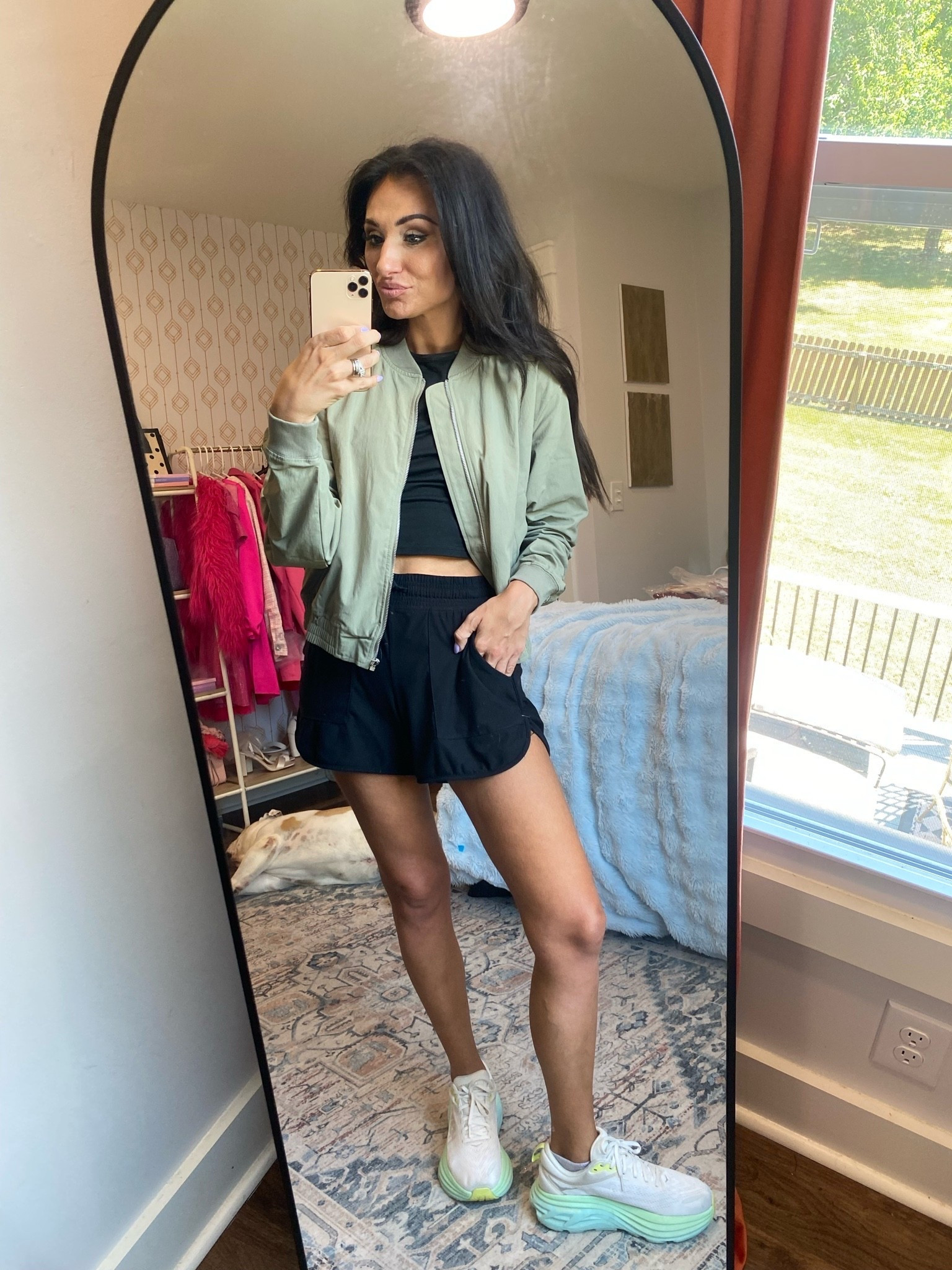Had to share this jacket while it’s in stock! I love pieces that can go with shorts and a tee, or a more elevated look. It comes in a few colors too! Also adding the matching leggings set here! 

Athletic outfit 
Leggings outfit 
Army green

#LTKootd #LTKActive