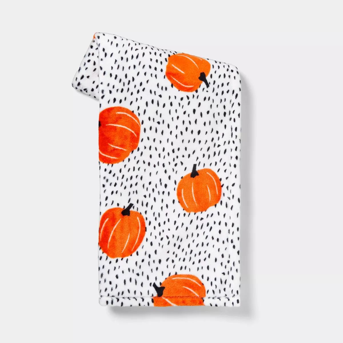 Tossed Pumpkins Printed Plush Halloween Throw Blanket - Hyde & EEK! Boutique™ | Target