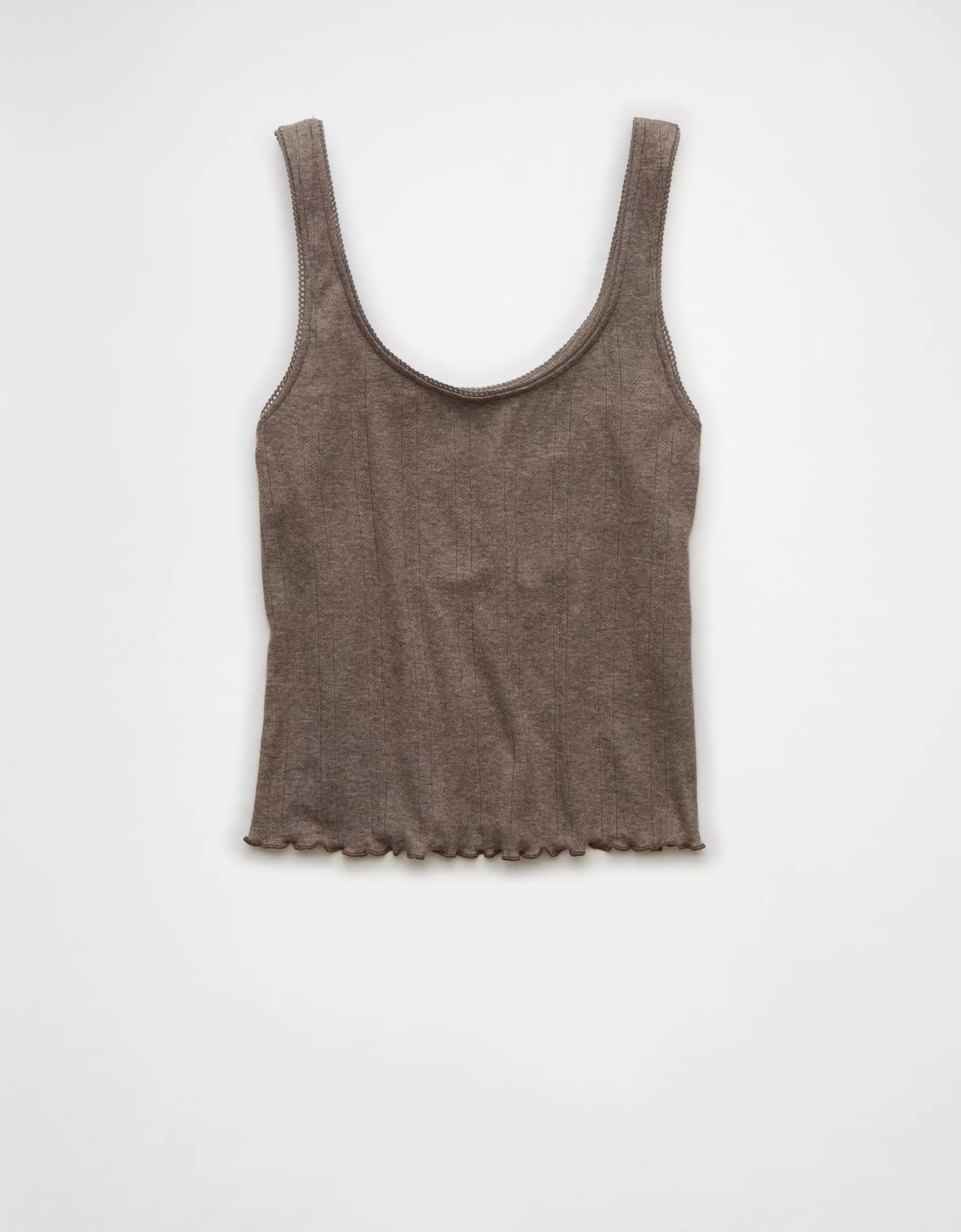 AE Scoop Neck Pointelle Tank Top | American Eagle Outfitters (US & CA)