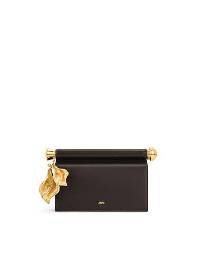 JW PEI Women's Holly Metal Pendant Embellished Clutch - Dark Brown | Amazon (US)