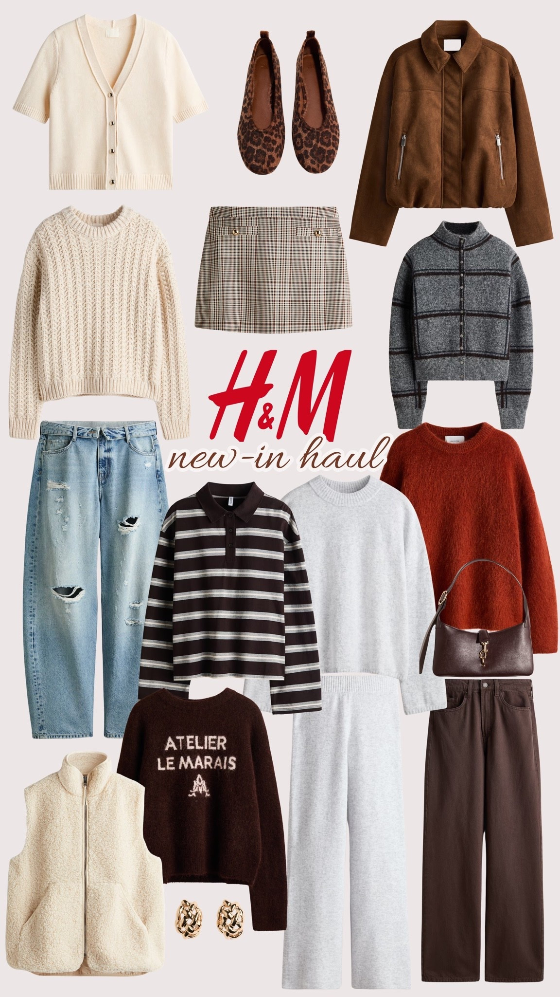 H&M New-In Haul - all the pieces I ordered and showed you in the haul 🤎🐻🍂 my favorites of the haul are the blue jeans & the orange/red knit & also the brown jacket!!😍

#LTKFashionMonth #LTKautumn #LTKstyletip