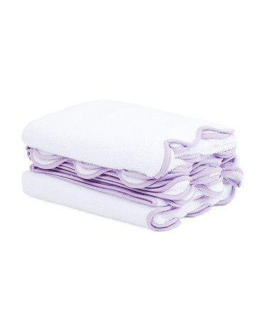 6pc Scalloped Edge Towel Set | Cotton | Marshalls