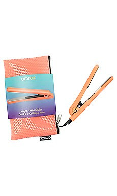 amika Mighty Mini Styler in Coral Pink + Wink from Revolve.com | Revolve Clothing (Global)