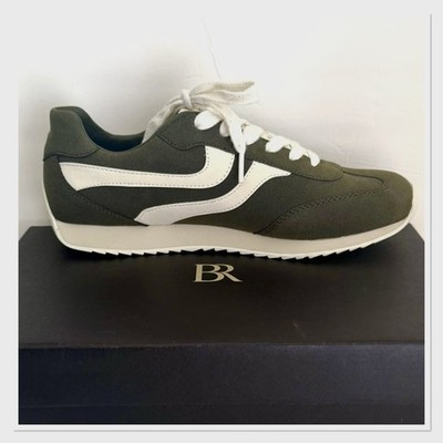 BANANA REPUBLIC Vegan Leather Trainer Sneakers Waimea Olive Size 9 | eBay US