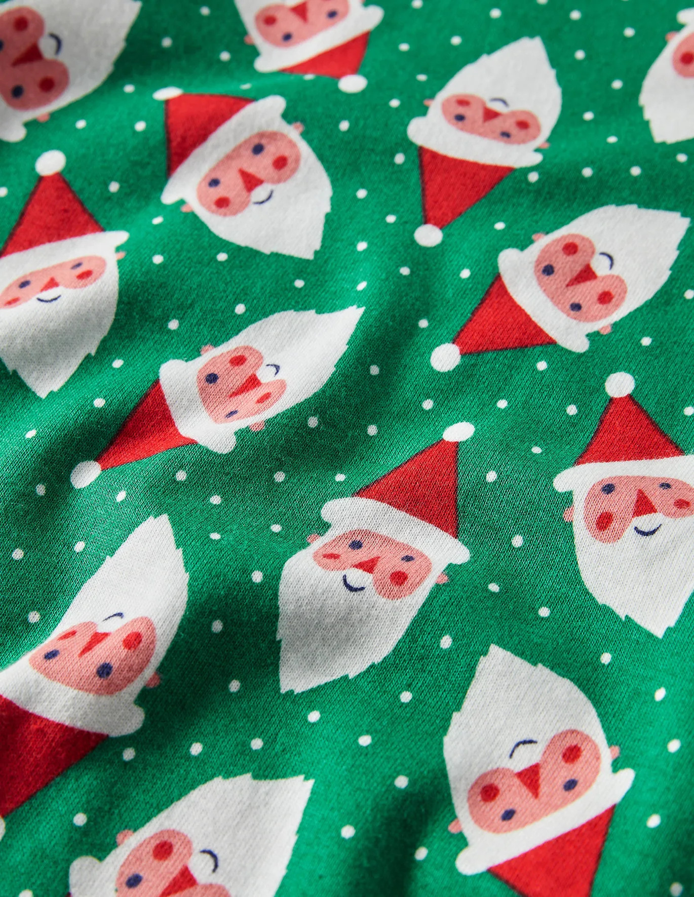 Snug Long John Pyjamas - Shady Green Father Christmas | Boden (US)