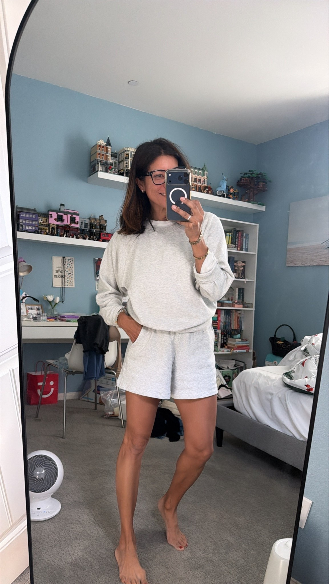 Good morning Saturday! 

My lounge set Old Navy 

Wearing xs in shorts  
Small in top

#LTKPetite #LTKOver40 #LTKSeasonal