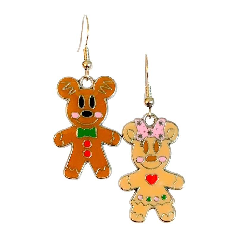 Mickey And Minnie Gingerbread Cookies Christmas Mouse Earrings | Amazon (US)