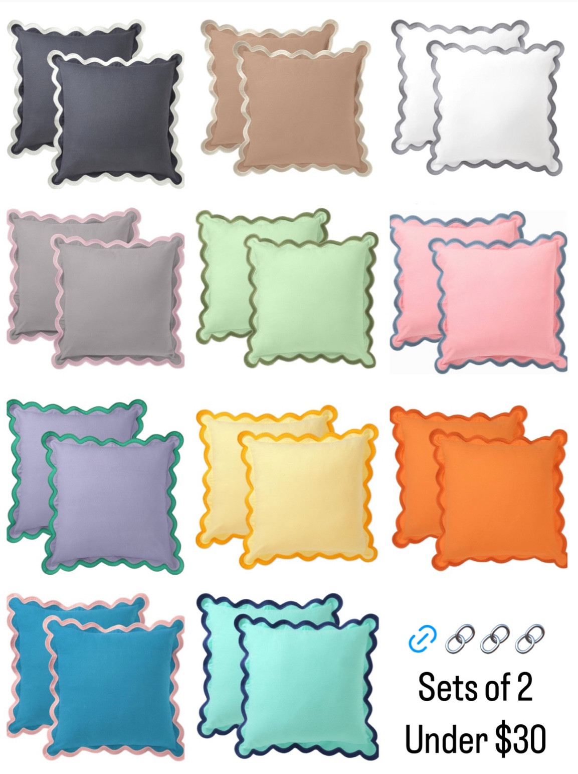 Wavy throw pillow covers. Sets of 2 20x20 are under $30! #homedecor 

#LTKFindsUnder50 #LTKHome