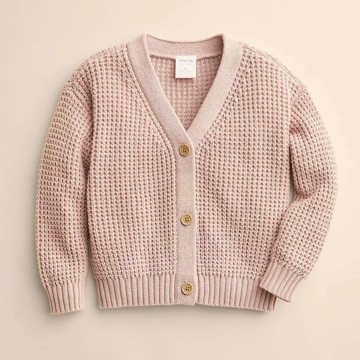 Kids 4-12 Little Co. by Lauren Conrad Relaxed Waffle Cardigan | Kohl's