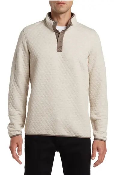 Marine Layer Corbet Quilt Jacquard Reversible Pullover | Nordstrom
