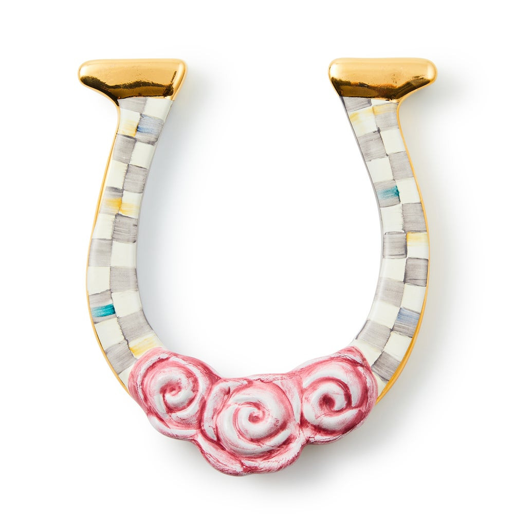 Sterling Check Horseshoe | MacKenzie-Childs