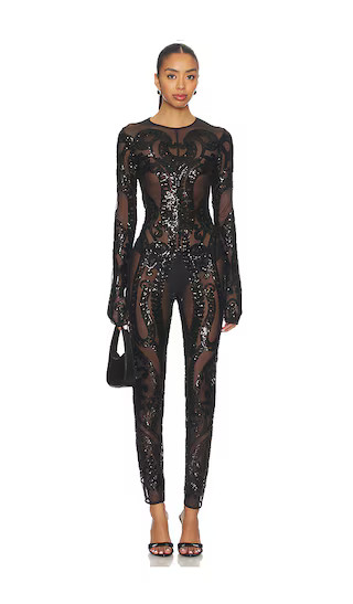 Long Sleeve Crew Neck Catsuit | Revolve Clothing (Global)