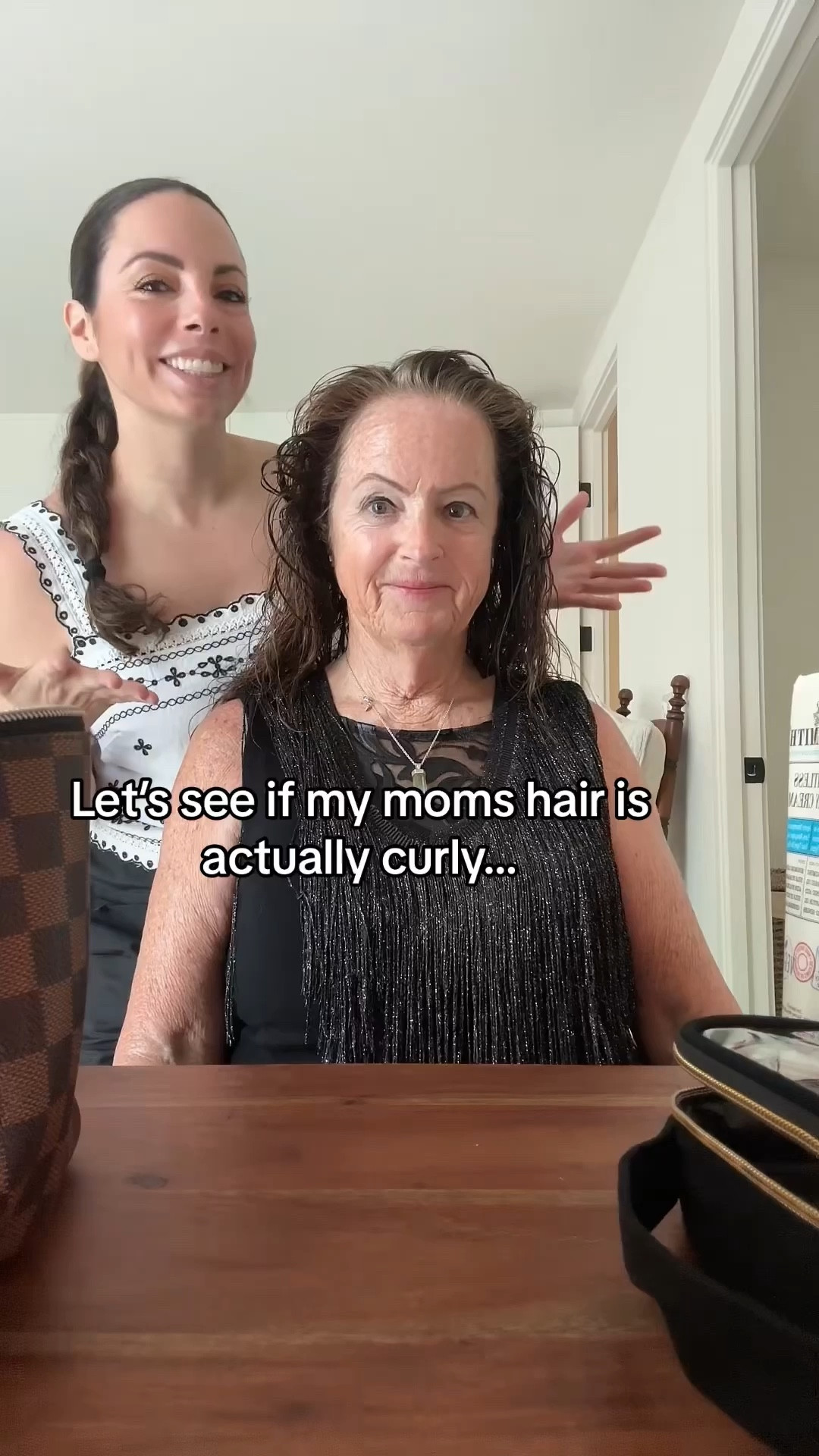 Let’s see if my moms hair is actually curly! #curlyhair 

#LTKbeauty