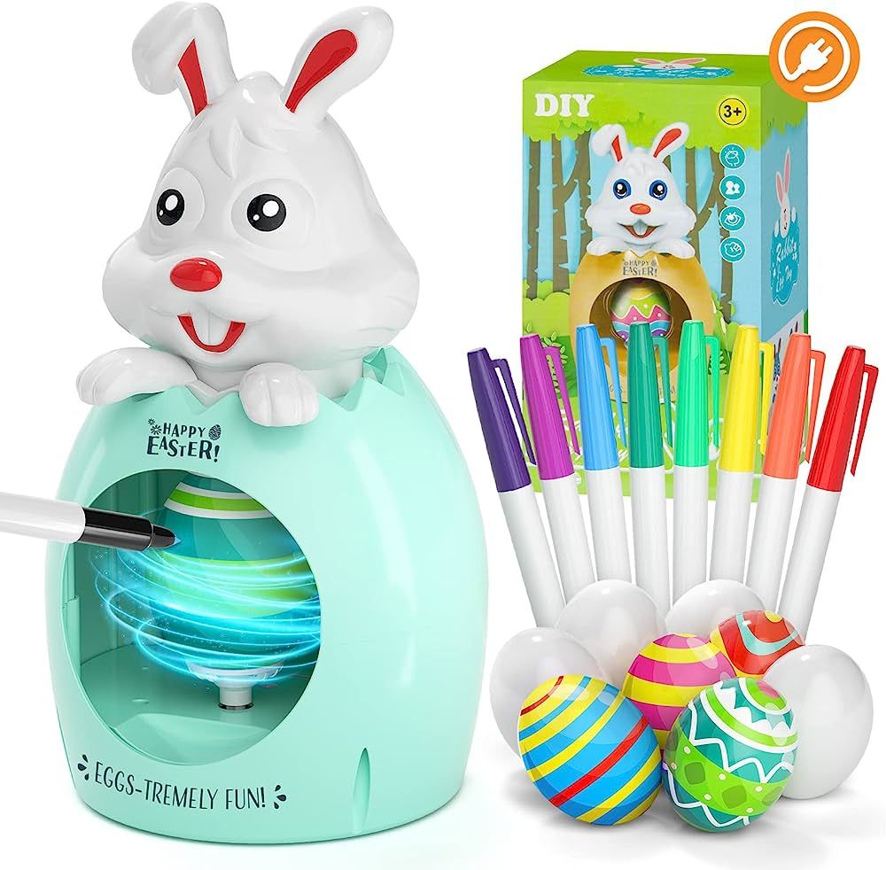 Easter Egg Decorating Kit Spinner, [2023]Rechargeable Egg Spinner - Includes 8 Quick Drying Marke... | Amazon (US)