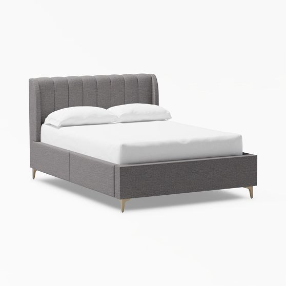 Avalon Channel Stitch Upholstered 2-Drawer Storage Bed | Pottery Barn Teen