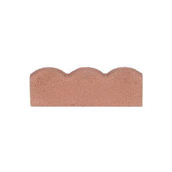 Scalloped 2-in L x 16-in W x 6-in H Red Concrete Straight Edging Stone | Lowe's