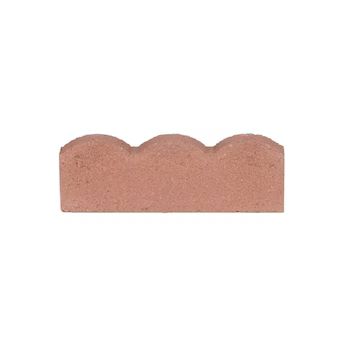 Scalloped 2-in L x 16-in W x 6-in H Red Concrete Straight Edging Stone | Lowe's