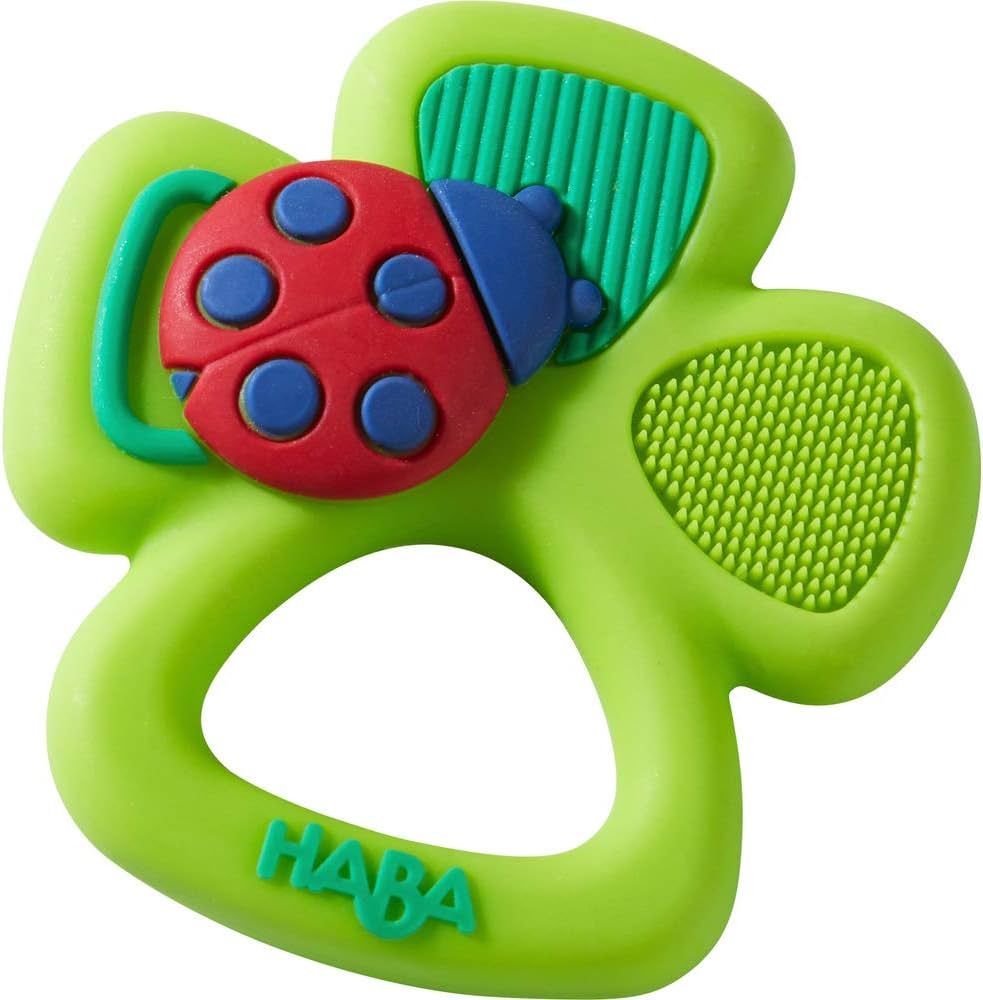 HABA Lucky Shamrock Safe Silicone Teether and Grasping Toy for Developmental and Sensory Play for... | Amazon (US)