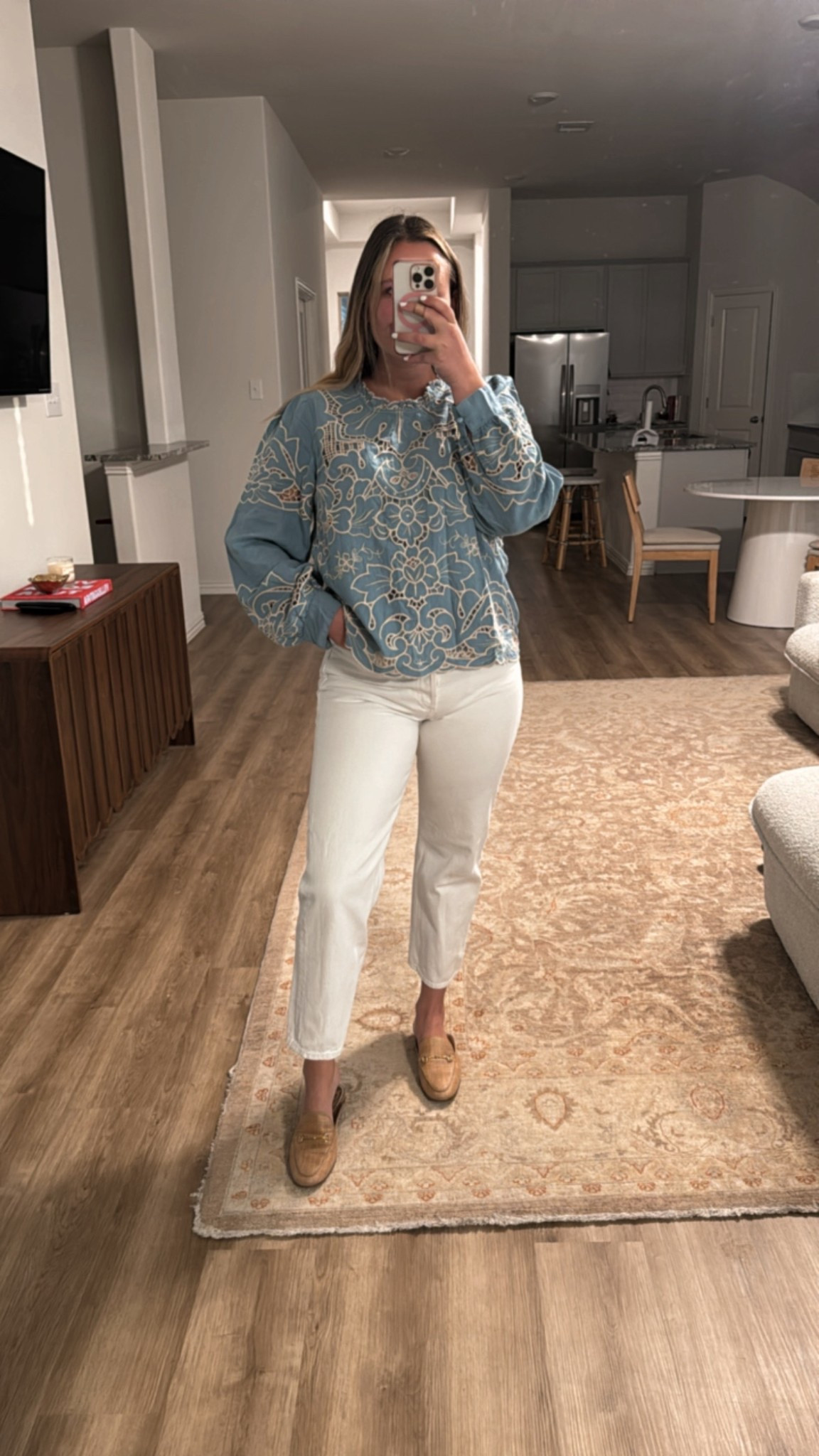 Wearing a size medium in this top! Perfect for work! 

Summer workwear - summer work tops - Anthropologie blouse - work blouses - white jeans outfit - casual work outfits women - white straight jeans 


#LTKMidsize #LTKSeasonal #LTKWorkwear
