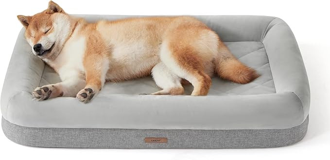 Lesure Memory Foam Dog Beds for Large Dogs - Orthopedic Dog Bed Washable Made with CertiPUR-US® ... | Amazon (US)